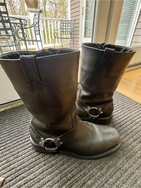 Men’s Harley Davidson Black Harness Leather Engineer motorcycle Boots